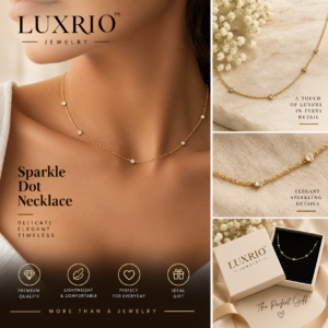 LUXRIO Sparkle Dot Necklace 9dc62747 50b8 4d70 a23d 602c64883eec